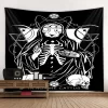 Tecido Estampado Gato Místico Preto e Branco - Image 2